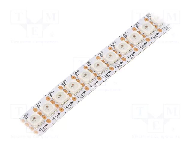 Programmable LED tape; RGB; 5050; LED/m: 144; 12mm; white PCB; IP20 IPIXEL LED S012144CB3SB7