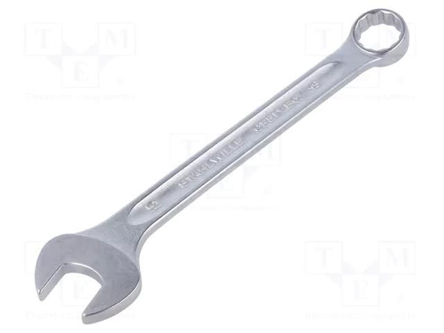 Wrench; combination spanner; 15mm; chromium plated steel STAHLWILLE ST-40081515