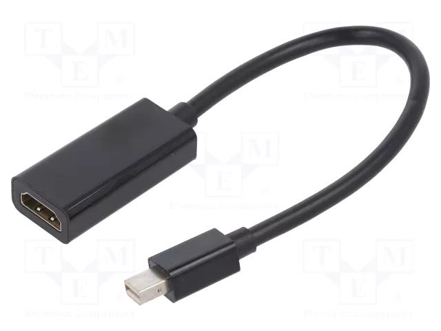 Adapter; HDMI socket,mini DisplayPort plug; Full HD 1080p GEMBIRD A-MDPM-HDMIF-02