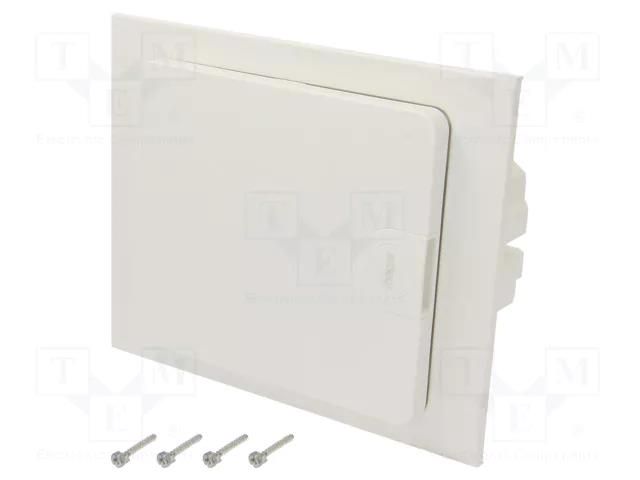 Enclosure: for modular components; IP40; plaster embedded; golf HAGER VF108PD