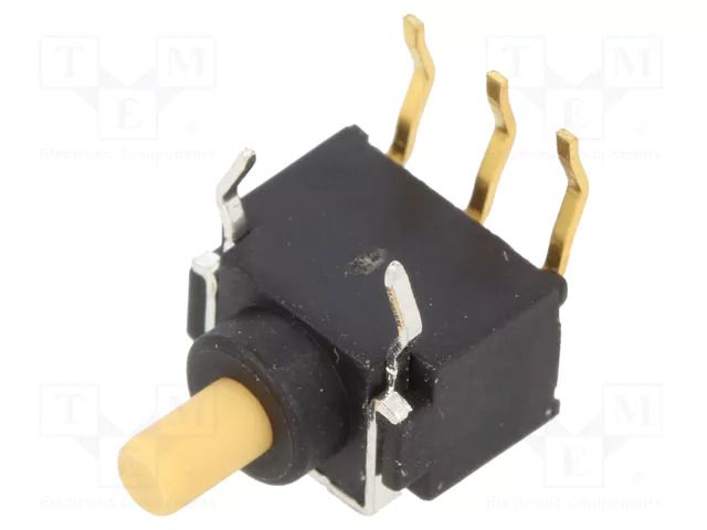 Switch: push-button; Pos: 2; SPDT; 0.4A/28VDC; (ON)-ON; Body: black KNITTER-SWITCH FP1F-RA