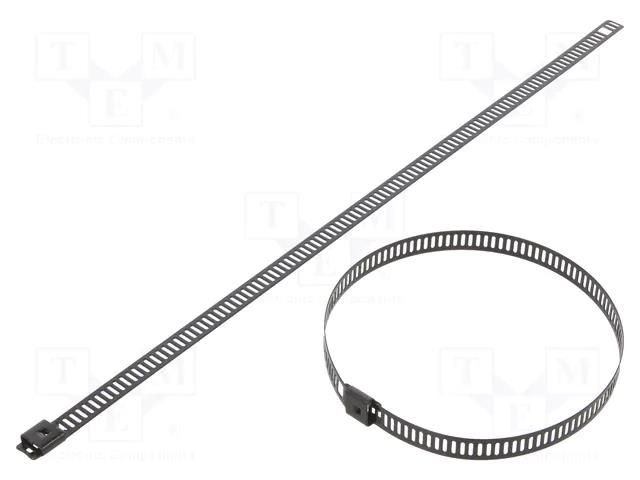 Cable tie; L: 250mm; W: 7mm; acid resistant steel AISI 316; 445N RAYCHEM RPG LC76-250