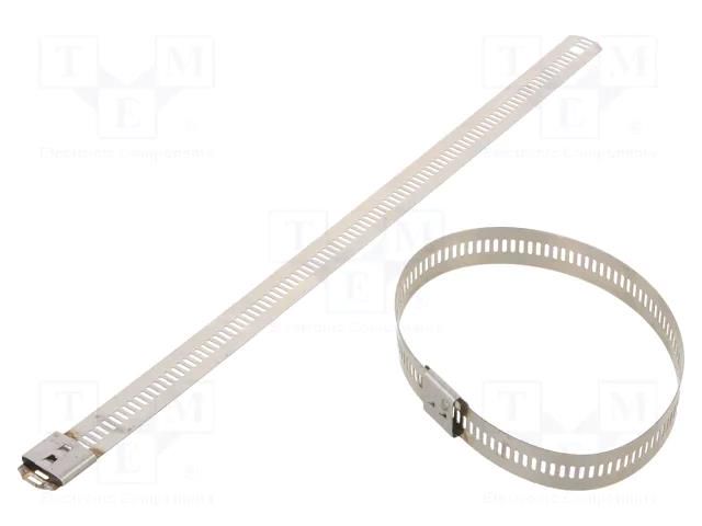 Cable tie; L: 225mm; W: 12mm; acid resistant steel AISI 316; 1112N RAYCHEM RPG LU126-225
