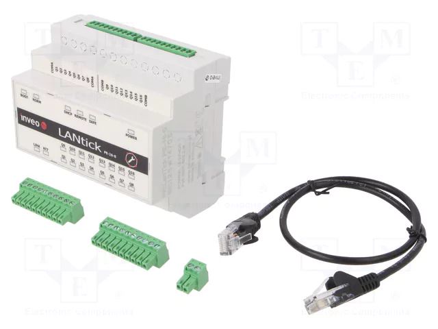 Industrial module: digital output; 5÷50°C; 10÷24VDC; OUT: 16 INVEO LANTICK-PE-16-0