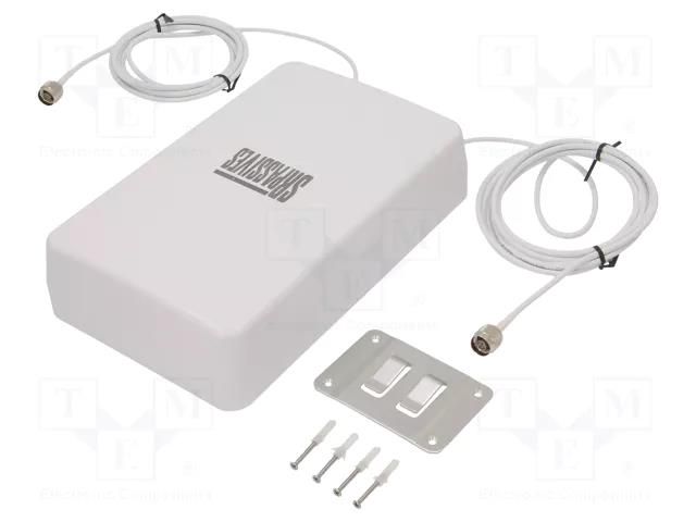 Antenna; LTE; 9dBi; outside; 50Ω; 680÷960MHz,1710÷2700MHz; 3m SR PASSIVES 4G-PNL07-NM-3