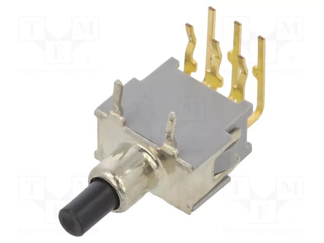 Switch: push-button; Pos: 2; DPDT; 0.05A; 0.05A; OFF-(ON); Body: grey KNITTER-SWITCH APE2F-RA