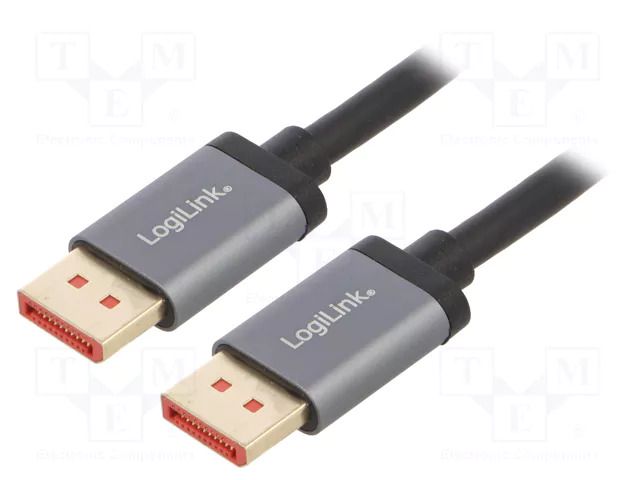 Cable; DisplayPort plug,both sides; DisplayPort 1.4,HDCP 2.2 LOGILINK CDA0106