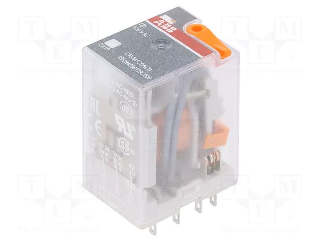 Relay: electromagnetic; 3PDT; Ucoil: 120VAC; Icontacts max: 10A ABB CR-M120AC3