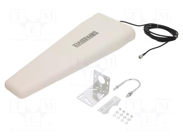 Antenna; 5G,LTE; 10dBi; outside; 50Ω; 680÷2700MHz,3400÷3800MHz SR PASSIVES 5G-LPA01W-NF-3