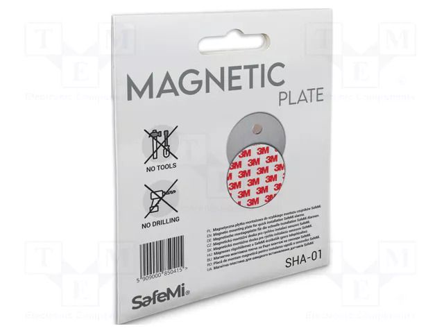 Magnetic plate; 70mm SafeMi SAFEMI-SHA-01