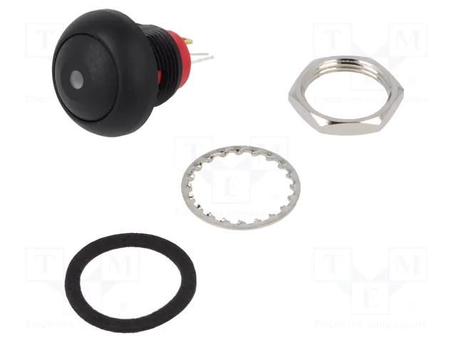 Switch: push-button; Pos: 2; SPST-NO; 0.4A/32VAC; 0.125A/50VDC KNITTER-SWITCH DPWL1CG-KG