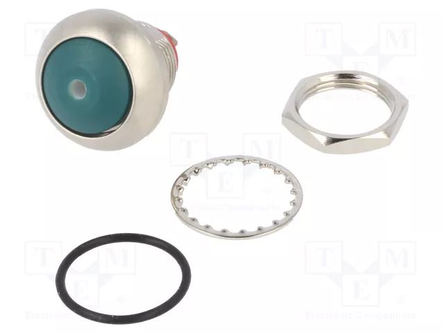 Switch: push-button; Pos: 2; SPST-NO; 0.5A/48VAC; 0.2A/50VDC; IP67 KNITTER-SWITCH DPWL1CGD2D-GR