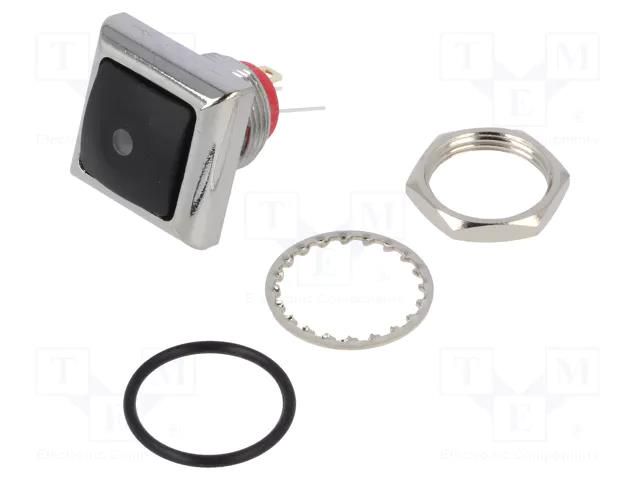 Switch: push-button; Pos: 2; SPST-NO; 0.5A/48VAC; 0.2A/50VDC; IP67 KNITTER-SWITCH DPWL1CGD1A-KR