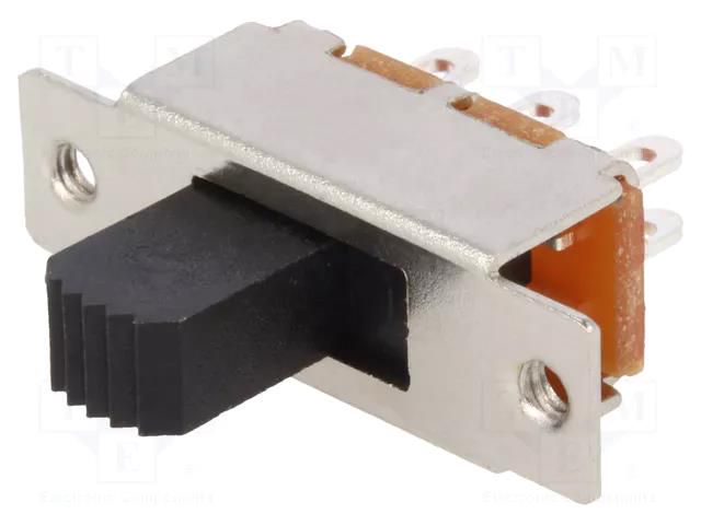 Switch: slide; Pos: 2; SPDT; 0.35A/30VDC; ON-ON; screw; -40÷85°C KNITTER-SWITCH MFS201NSW