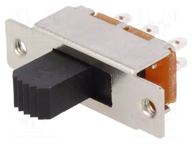 Switch: slide; Pos: 2; SPDT; 0.35A/30VDC; ON-ON; screw; 20mΩ; MFS KNITTER-SWITCH MFS201NSW