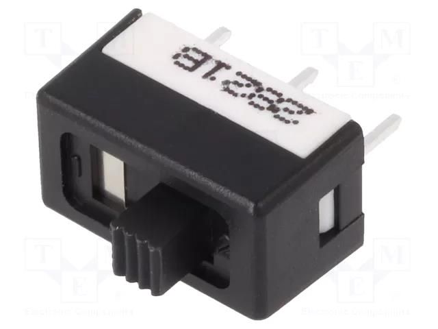 Switch: slide; Pos: 2; SPDT; 3A/120VAC; 3A/28VDC; ON-ON; PCB,THT KNITTER-SWITCH MSS3112D
