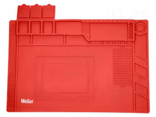 Soldering mat; 455x300mm; silicone; Resistance to: temperature WELLER WEL.WLACCWSM2-02