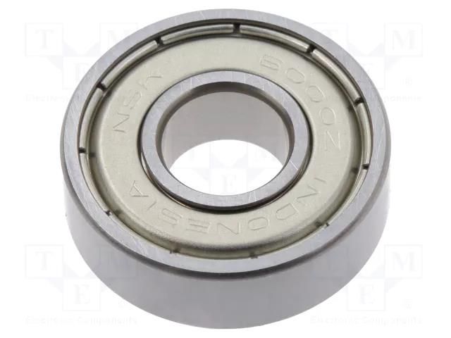 Bearing: ball; Øint: 10mm; Øout: 26mm; W: 8mm; bearing steel NSK NSK6000-ZZ2-CM