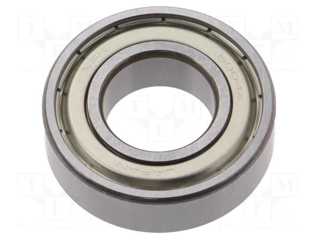 Bearing: ball; Øint: 20mm; Øout: 42mm; W: 12mm; bearing steel NSK NSK6004-ZZ/C3-E