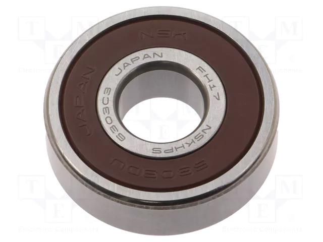 Bearing: ball; Øint: 17mm; Øout: 47mm; W: 14mm; bearing steel NSK NSK6303-DDU/C3-E