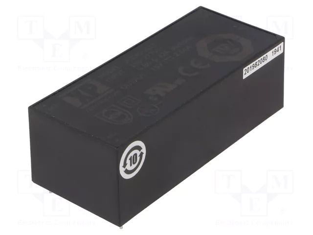 Converter: AC/DC; 40W; Uin: 85÷305VAC; 15VDC; Iout: 2.66A; OUT: 1; 85% XP POWER VCE40US15