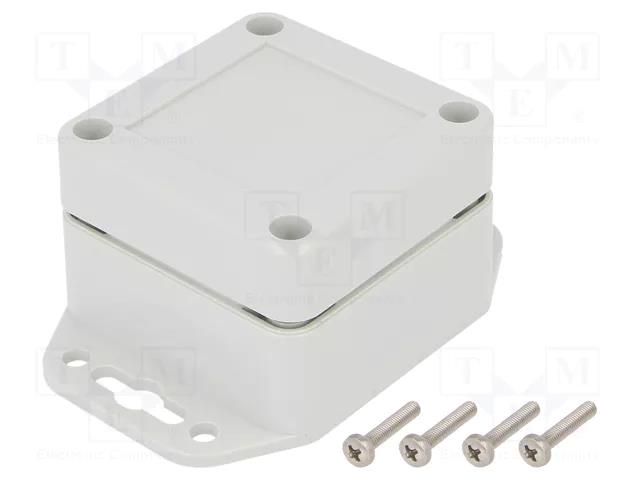 Enclosure: multipurpose; X: 60mm; Y: 60mm; Z: 40mm; ZP; polycarbonate KRADEX ZP606040SUJP-PC