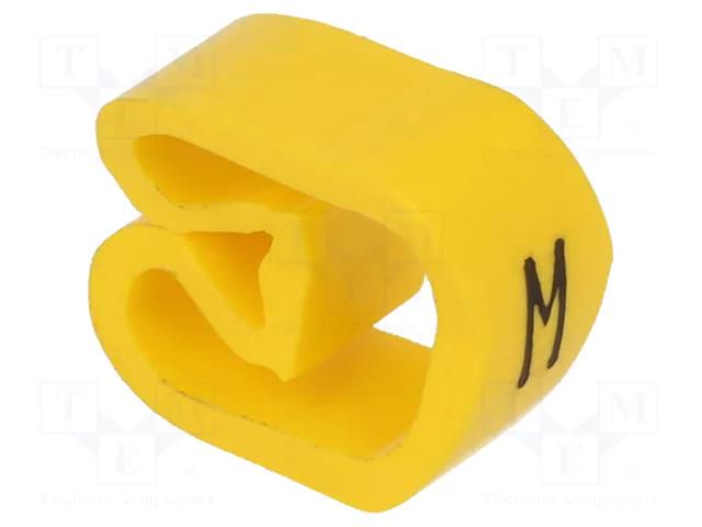 Markers; Marking: M; 8÷16mm; PVC; yellow; -30÷80°C; leaded; CLI C WEIDMÜLLER WM-0253411661