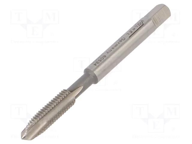 Tap; high speed steel grounded HSS-G; M5; 0.8; 58mm; 4mm; ISO2/6H VÖLKEL VOLKEL-80534