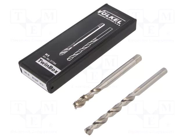 Tap; M8; 1.25; Holder: machine; high speed steel cobalt HSS-E VÖLKEL VOLKEL-37794