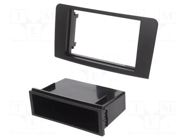Radio frame; Mercedes; 2 DIN; black ACV RAM-40.601
