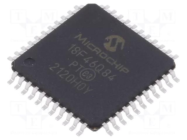 IC: PIC microcontroller; 64kB; SMD; in-tray; 1kBEEPROM,8kBSRAM MICROCHIP TECHNOLOGY PIC18F46Q84-I/PT