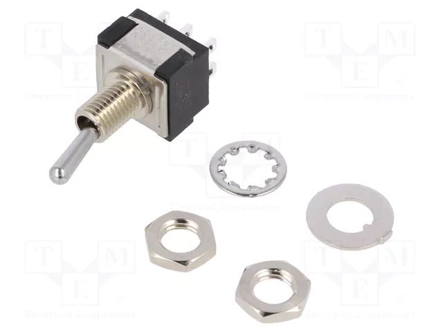 Switch: toggle; Pos: 2; DPDT; ON-ON; 6A/125VAC; 6A/6VDC; MTA; 20mΩ KNITTER-SWITCH MTA206N