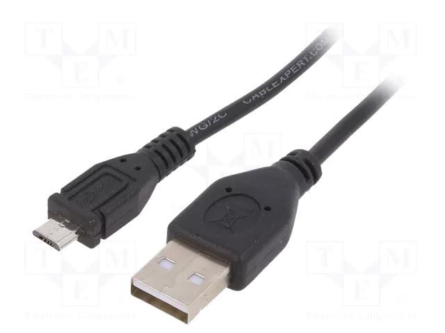 Cable; USB 2.0; USB A plug,USB B micro plug; gold-plated; 0.5m GEMBIRD CCP-MUSB2-AMBM-0.5