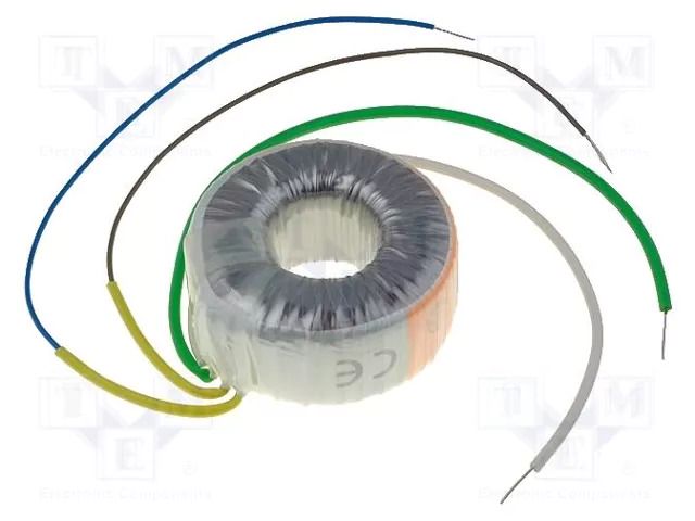 Transformer: toroidal; 12VA; 230VAC; 24V; 0.5A; Leads: cables TALEMA 58-0012-024-S