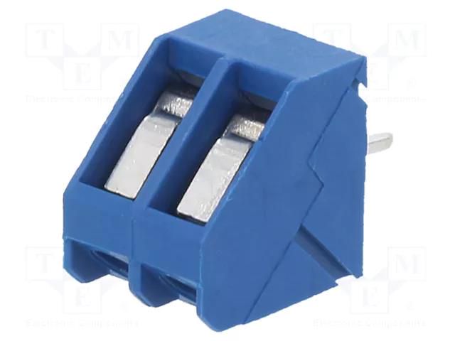 Connector: PCB terminal block; terminal; 15A; 300V; angled 45° DEGSON ELECTRONICS DG330-5.0-02P-1202