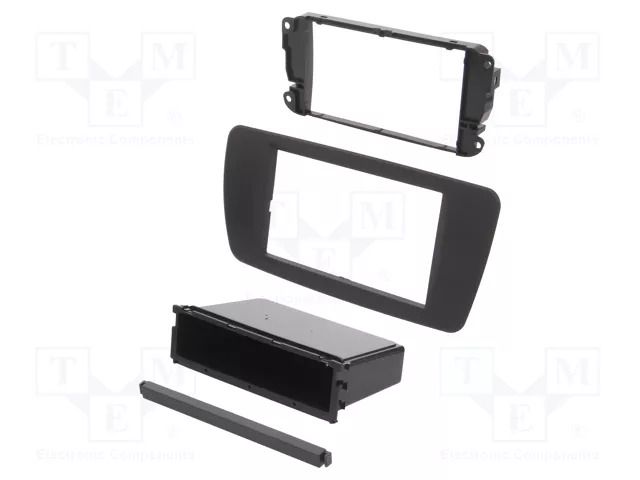 Radio frame; Seat; 2 DIN; dark grey ACV RAM-40.655.1