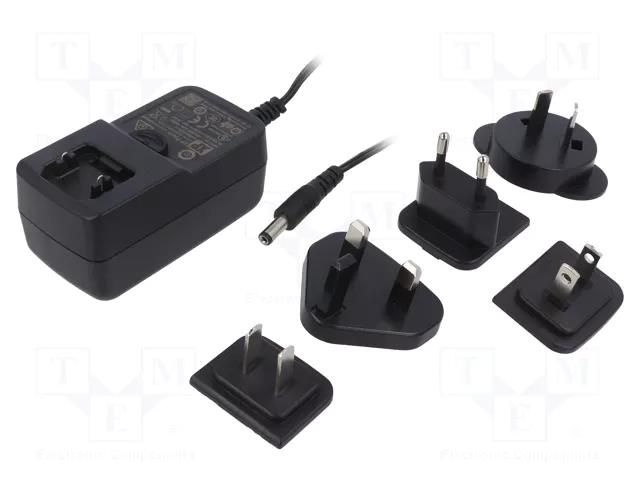 Power supply: switching; mains,plug-in; 12VDC; 3A; 36W; 85%; 0÷60°C XP POWER VER36US120-JA