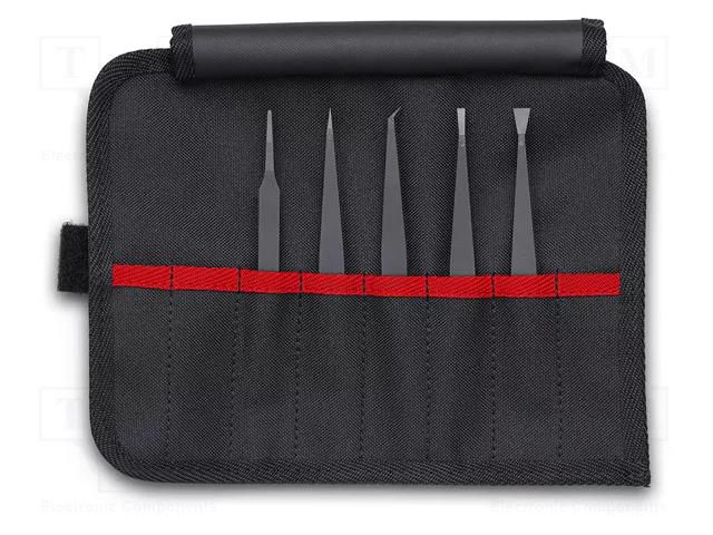 Tweezers-set; ESD; 5pcs. KNIPEX KNP.920005ESD