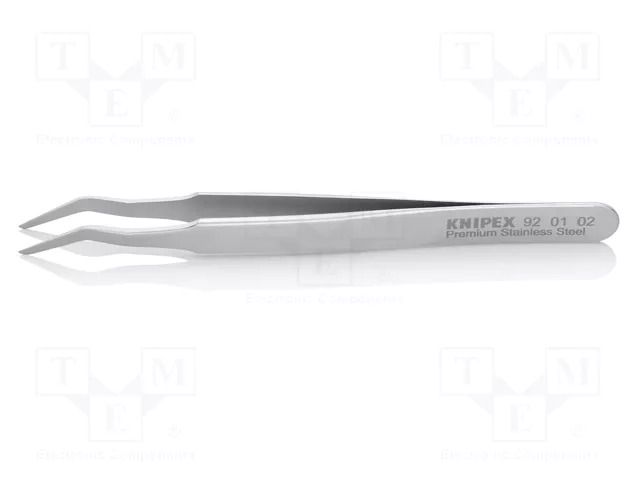 Tweezers; 120mm; for precision works,SMD; Blades: curved KNIPEX KNP.920102