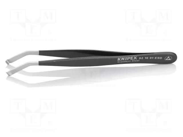 Tweezers; Tweezers len: 120mm; ESD; Type of tweezers: straight KNIPEX KNP.921601ESD