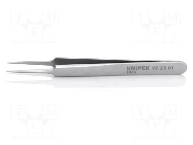 Tweezers; 110mm; Blades: narrowed; Blade tip shape: sharp KNIPEX KNP.922301