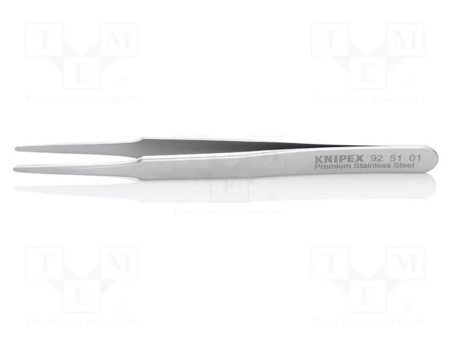 Tweezers; 120mm; for precision works; Blade tip shape: rounded KNIPEX KNP.925101