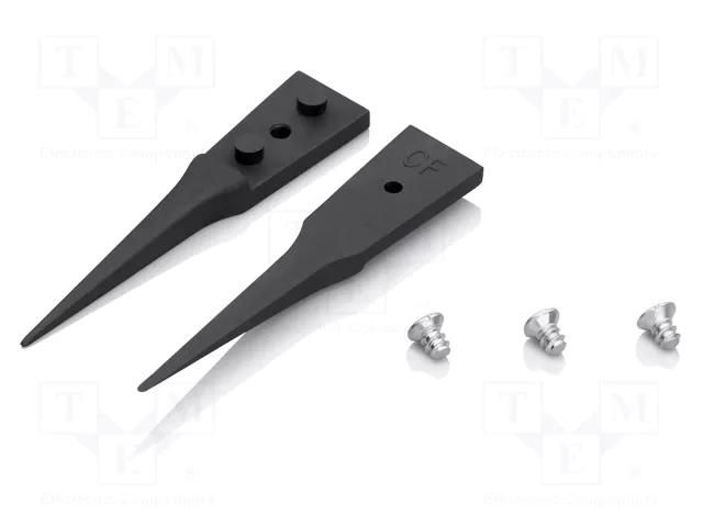 Spare part: tip; Blades: narrowed; ESD; Type of tweezers: straight KNIPEX KNP.928902