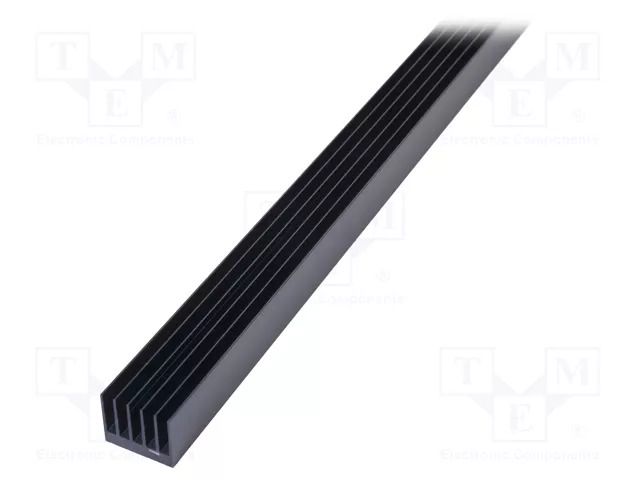 Heatsink: extruded; grilled; black; L: 1000mm; W: 41.6mm; H: 34mm SEIFERT ELECTRONIC KL-119/1000/SW