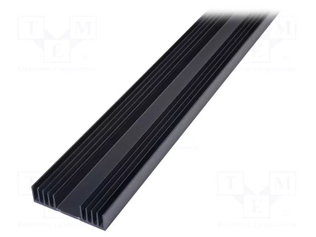 Heatsink: extruded; grilled; black; L: 1000mm; W: 97mm; H: 25mm SEIFERT ELECTRONIC KL-134/1000/SW
