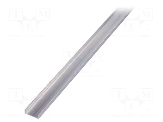 Profiles for LED modules; natural; L: 2m; WAY10; aluminium TOPMET TOP-WAY10/A-2M