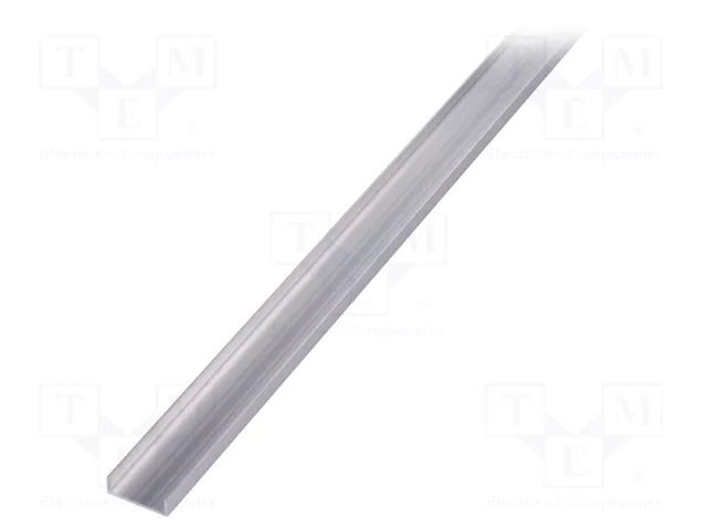 Profiles for LED modules; natural; L: 2m; WAY10; aluminium TOPMET TOP-WAY10/A-2M