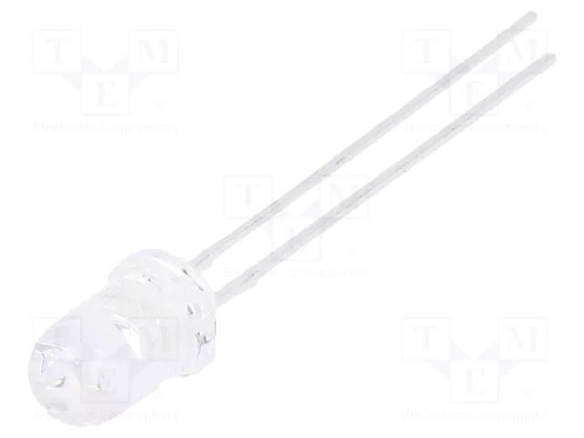 LED; blue; 5mm; 1900÷3000mcd; 16°; Front: convex; 3.3÷4VDC; -40÷85°C LUMEX SSL-LX5093USBC