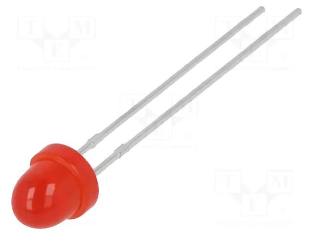 LED; red; 5mm; 40mcd; 60°; Front: convex; 2÷2.5VDC; No.of term: 2 LUMEX SSL-LX5063ID