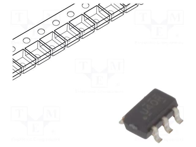 IC: digital; buffer,inverting,line driver; Ch: 1; CMOS; SMD; SOT23 TEXAS INSTRUMENTS SN74AUC1G240DBVR